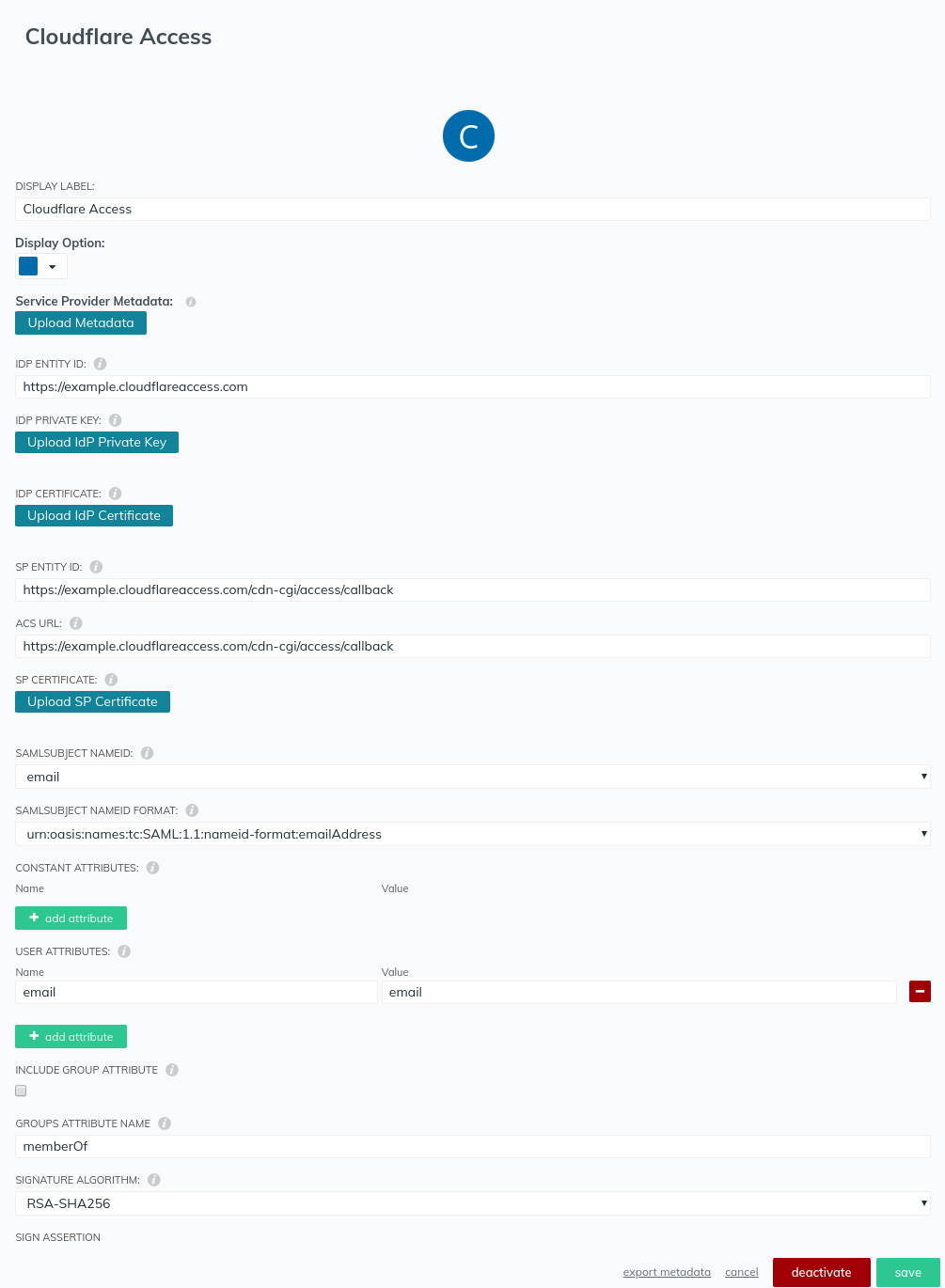 JumpCloud Application dialog