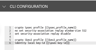 CLI configuration used to disable replay