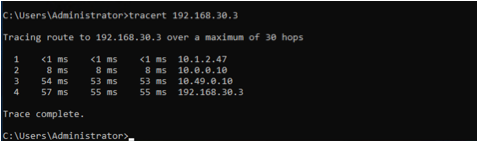 East-west traffic ping